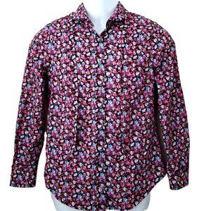 Liberty of London Art Fabrics for J Crew Blouse Top Shirt Floral Women's Size 2